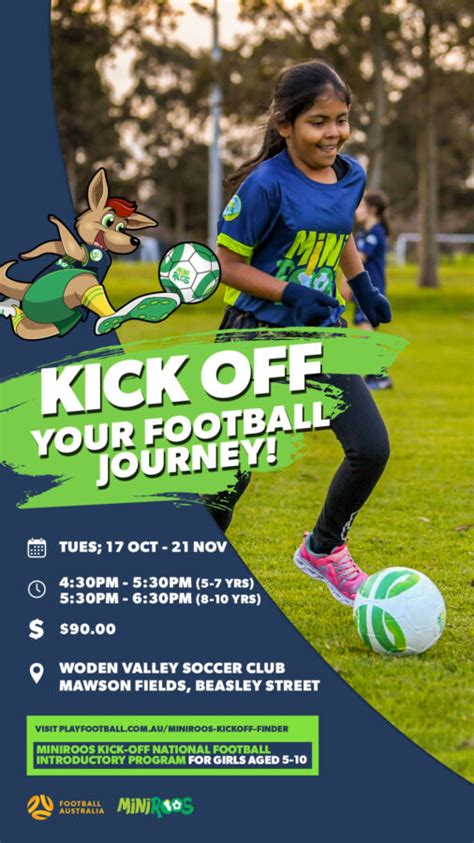 Wvsc Mini Roos Kick Off Program Woden Valley Soccer Club Club