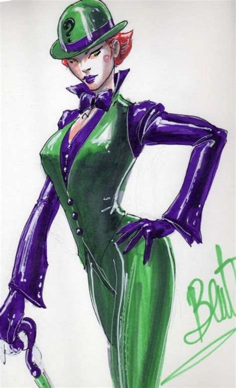 Pin On Riddler Female Version Art