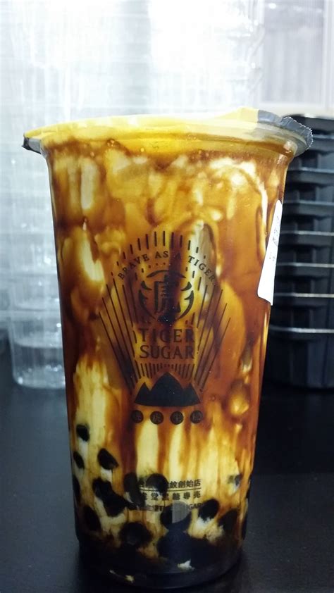 Brown Sugar Milk Tea Boba At Tiger Sugar Milk Tea Recipes Bubble