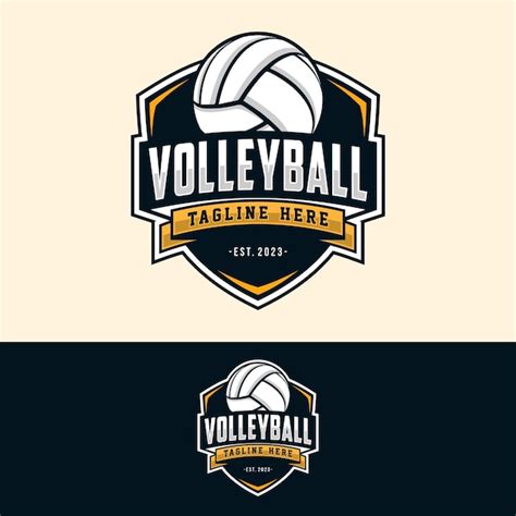 Premium Vector Volleyball Logo Design Vector Illustration For