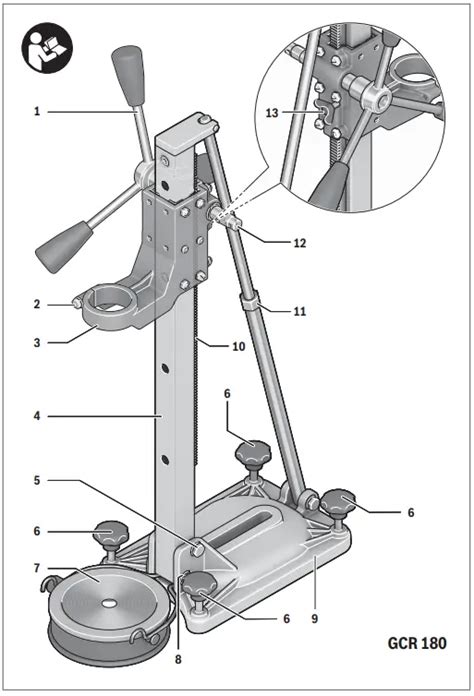 BOSCH GCR 180 Professional Diamond Drilling Stand Instruction Manual