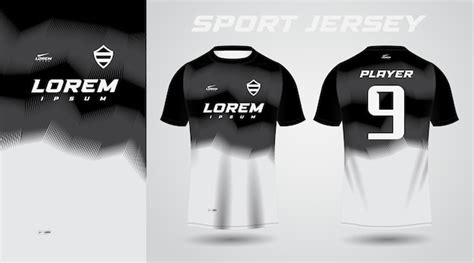 Premium Vector Black White Shirt Sport Jersey Design