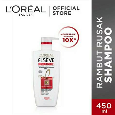 Jual L Oreal Paris Shampo Elseve Total Repair Ml Shopee Indonesia