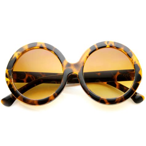 Womens Mod Fashion Oversized Jackie O Super Round Sunglasses Sunglass La