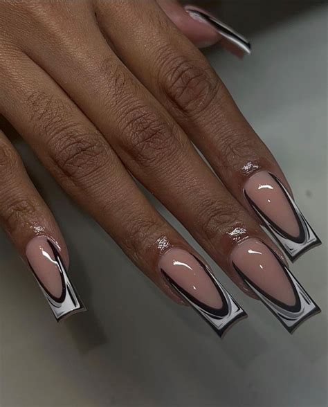 French Acrylic Nails Classy Acrylic Nails Long Square Acrylic Nails