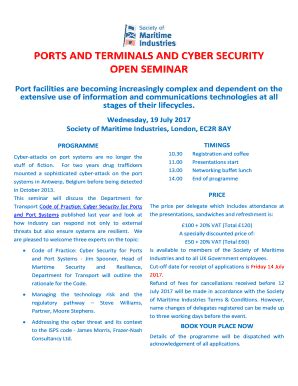 Fillable Online PORTS AND TERMINALS AND CYBER SECURITY Fax Email Print