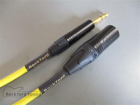 Mogami Yellow W Neglex Studio Balanced Cable Gold Xlr Male Trs