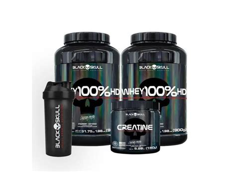 Combo 2 Whey 100hd 900g Creatina Monohidratada 150g E Coqueteleira