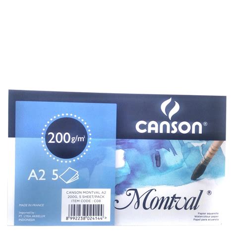 Jual Canson Montval Gsm A Kertas Gambar Cat Air Watercolor Paper