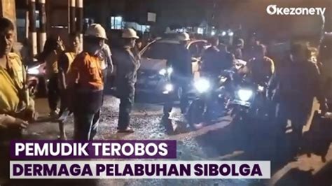 Kehabisan Tiket Pemudik Nekat Terobos Dermaga Pelabuhan Sibolga