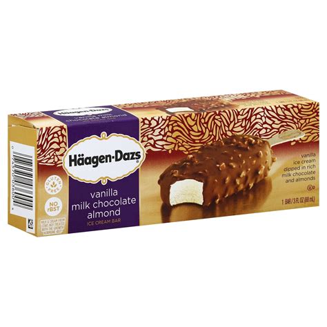 H Agen Dazs Vanilla Milk Chocolate Almond Ice Cream Bar Oz Shipt