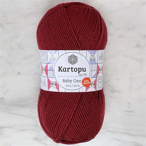 Kartopu Baby One Knitting Yarn, Burgundy - K1105 - Hobiumyarns