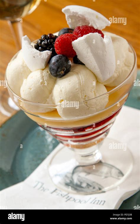 traditional English trifle dessert Stock Photo - Alamy