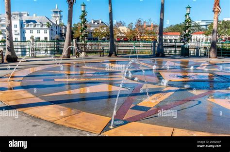 Fountain in downtown Celebration Florida Stock Photo - Alamy