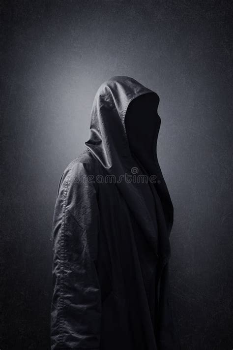 Scary Figure in Hooded Cloak Stock Image - Image of ghost, cloak: 198330257