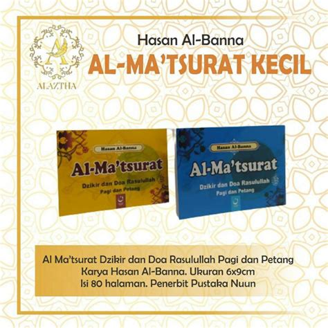 Jual Al Ma Tsurat Dzikir Dan Doa Rasulullah Pagi Dan Petang Indonesia