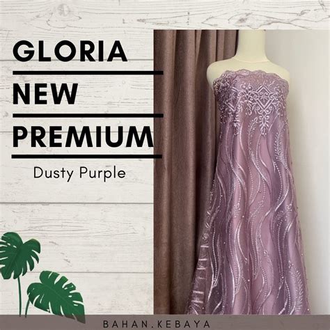 Jual Bahan Kebaya Kain Brukat Brokat Tile Mutiara Gloria New Premium