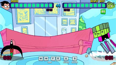 Play Teen Titans Go Jump Jousts Game Free Online 2 Player Vs Battle