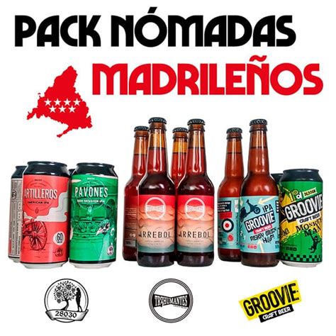 Pack de Cervezas Artesanas Nómadas Madrileñas ESPUMA Cultura Cervecera