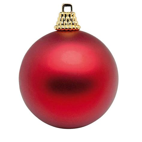 Matte rote Weihnachtskugeln Ø 6 cm Christbaumkugeln