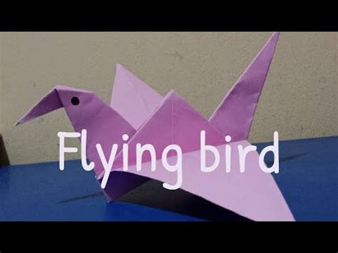 How To Make An Easy Origami Bird How To Make An Origami Flapping Bird