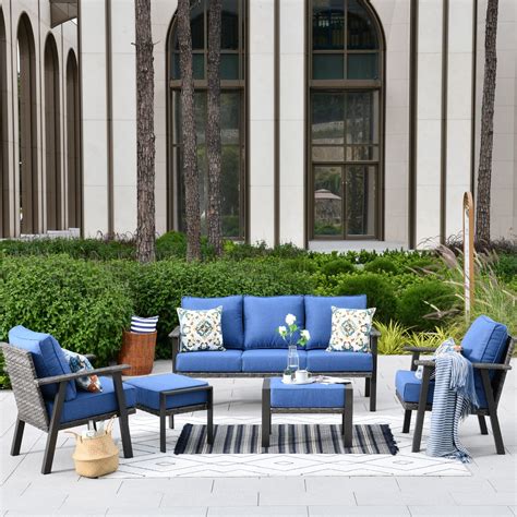 Patio Furniture With Blue Cushions Atelier Yuwa Ciao Jp