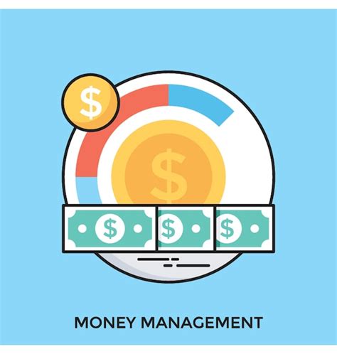 Premium Vector Money Management Flat Vector Icon