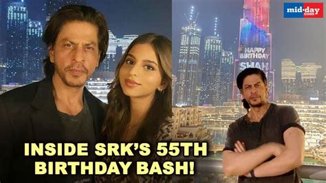 Inside Shah Rukh Khans 55th Birthday Bash Burj Khalifa Lights Up For