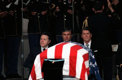 President Ronald Reagan And Secretary Of Defense Caspar W Weinberger