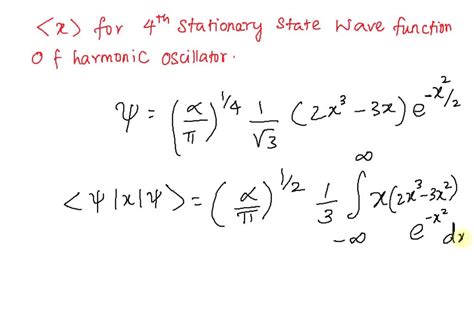 Solved Calculate The Expected Value Of X In The First Excited State