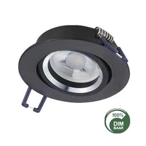 Led Spotlight Inbouw 5 Watt Gu10 Grijs Randje Ø70 Ø81mm Led