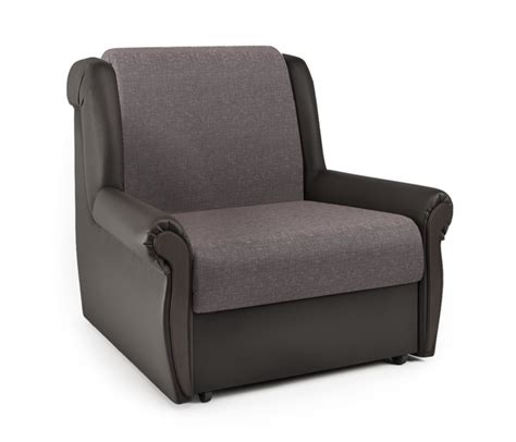 Кресло-кровать Кресло_кровать_Аккорд_М_90_рогожка+экокожа, 120х110х95 ...