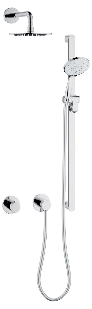 Concealed Shower Keuco IXMO Sets Thermostatic With Shower Column Round