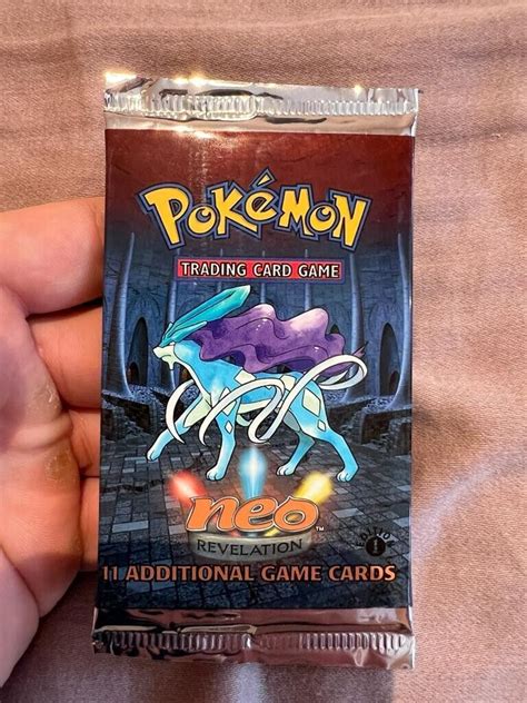 Pokemon Sealed 1st Edition Neo Revelation Booster Pack Suicune