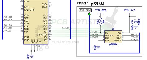 Esp Psram Schematic And Notes Pcb Artists