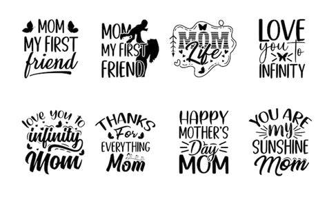 Premium Vector Mothers Day Quotes Svg Bundle Quotes About Mothers