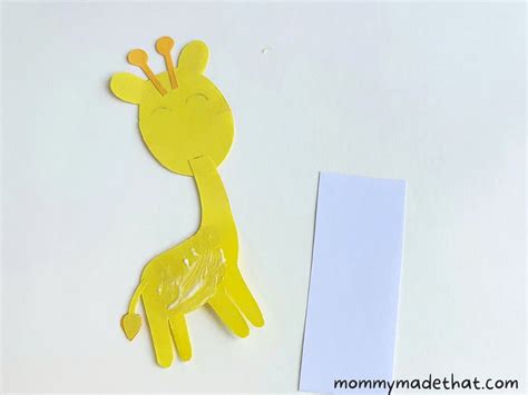 Adorable Giraffe Bookmark Craft With Free Template