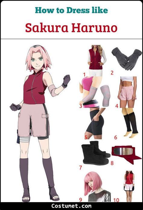 Sakura Haruno Costume from Naruto for Cosplay & Halloween 2023 | Sakura ...