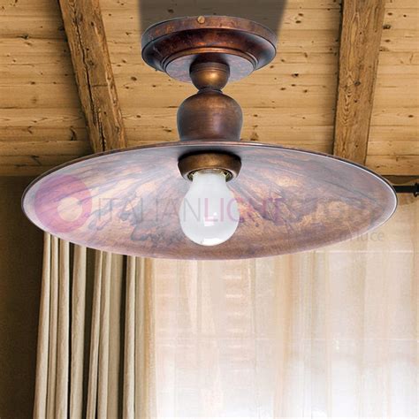 TODI Ceiling Lamp D29 Antique Brass Rustico Imas 35962 PL29