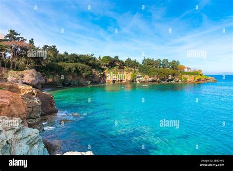 The Small Village With Unique Beaches And Famous Resort Of Agia Pelagia