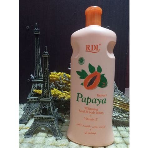 Rdl Extract Papaya Whitening Hand And Body Lotion Plus Vitamin E