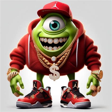 Mike Wazowski Grillz Wallpaper Swag Cartoon Dope Cartoon Art