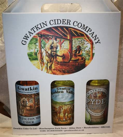 Gwatkins Cider And Perry T Box 3 X 500ml Taste Herefordshire