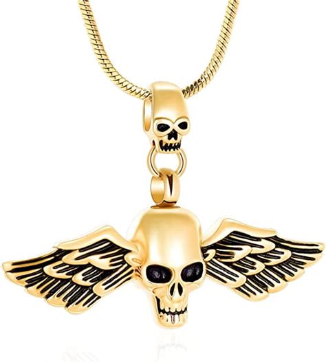 316L Stainless Steel Skull Pendant Necklace For Men Skull Pendant