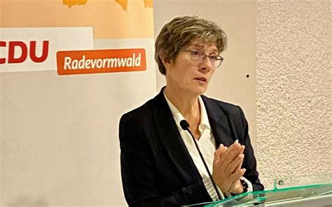 Annegret Kramp Karrenbauer Als Gast Der Radevormwalder CDU