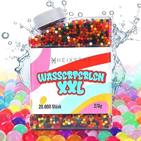 HEIXSTAR Wasserperlen XXL Größe 1 5cm 20 000 Bunte Perlen ungiftig