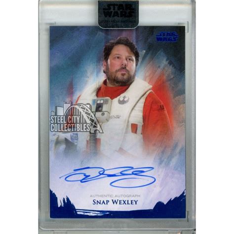 Greg Grunberg Snap Wexley Topps Star Wars Stellar Signatures