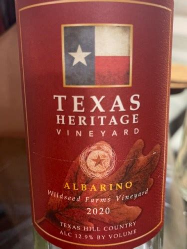 Texas Heritage Vineyard Albariño Vivino Us