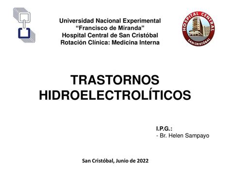 trastornos hidroelectrolíticos helen Daniele Alejandro Carrasquero