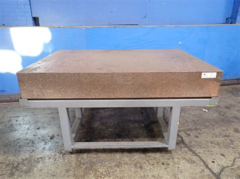 Used Granite Surface Plate 72 X 48 X 10 HGR Industrial Surplus